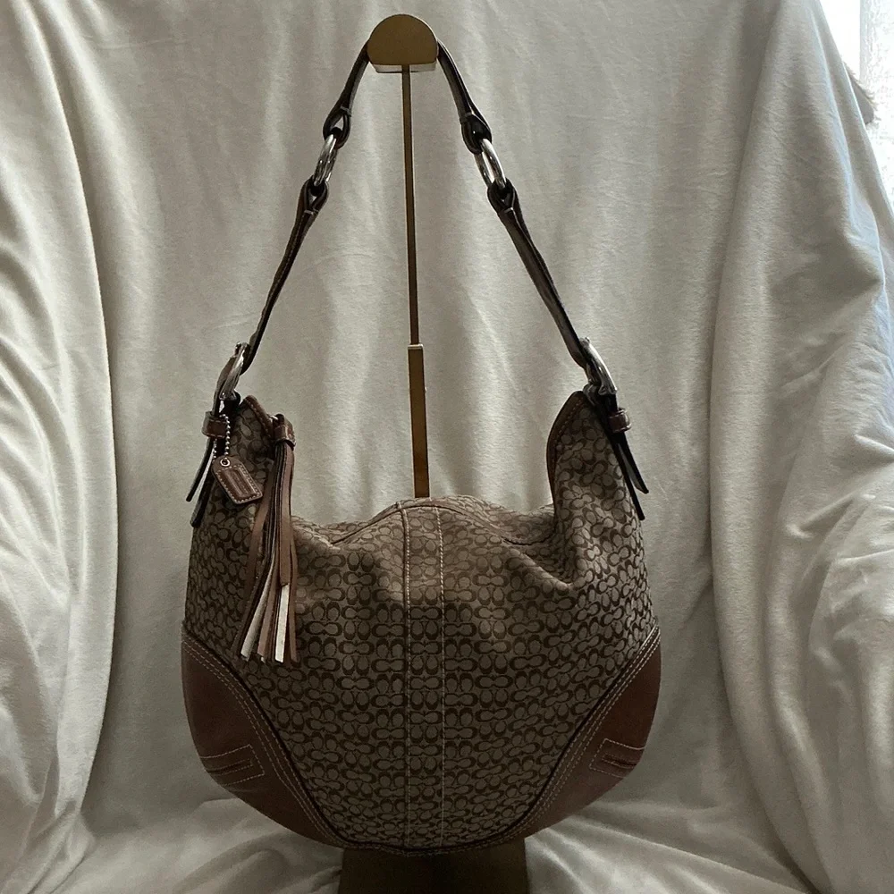 Coach | Bags | Coach Vintage 206 Signature Tan Brown Hobo Shoulder